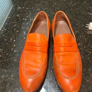 Men's Orange Loafers